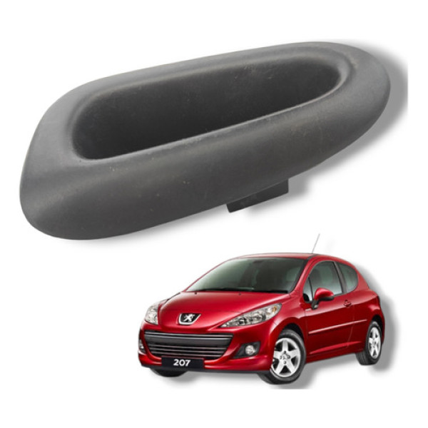 Puxador Porta Interno Dianteiro Peugeot 206 207 2006 A 2011 Preto