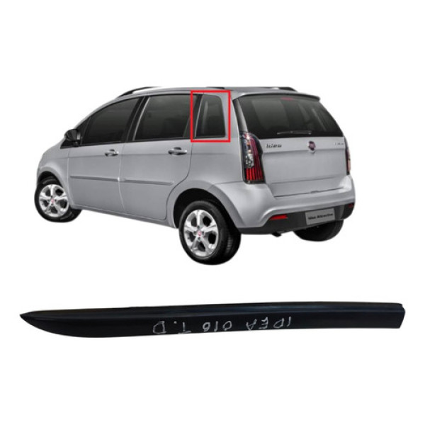 Borracha Vidro Cortesia Traseira Direita Idea 2015 2016 