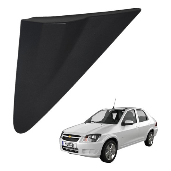 Moldura Acabamento Retrovisor Externo Direito Onix 2013/2019 Preta
