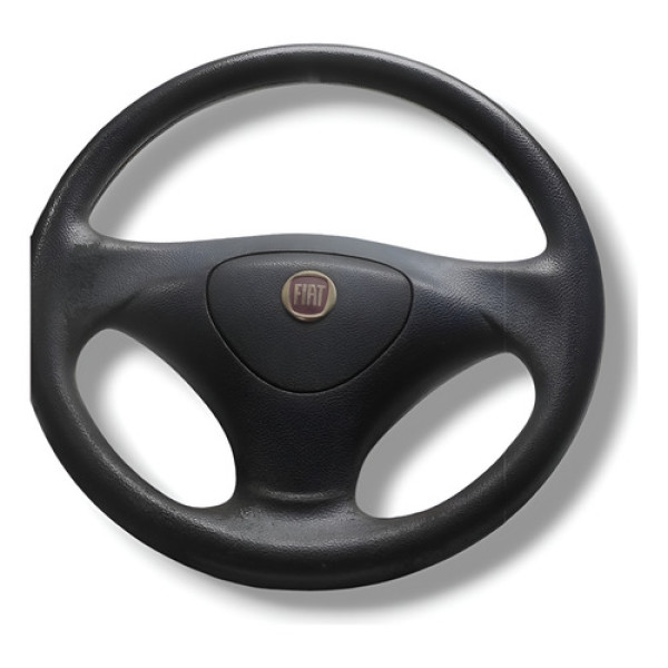 Volante Direção Fiat Uno Fiorino Strada Fire 2000 A 2010 Preto