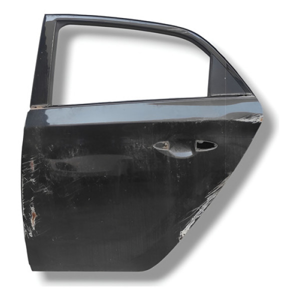 Porta Traseira Esquerda Hyundai Hb20 Hatch 2014 Original Traseira Esquerda Preto