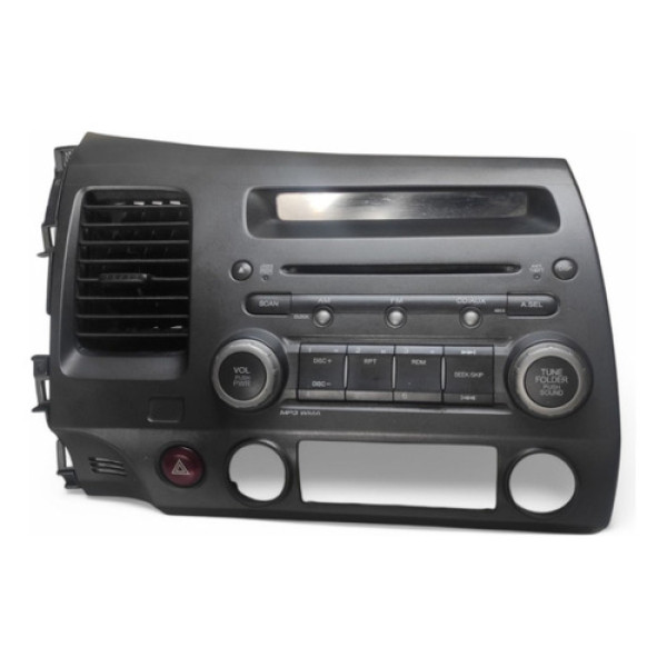 Painel Central Com Som Honda New Civic 2007 A 2011 Origina