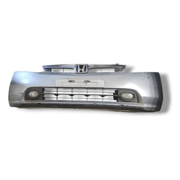 Parachoque Dianteiro Com Grade Honda New Civic 2008 Original Prata