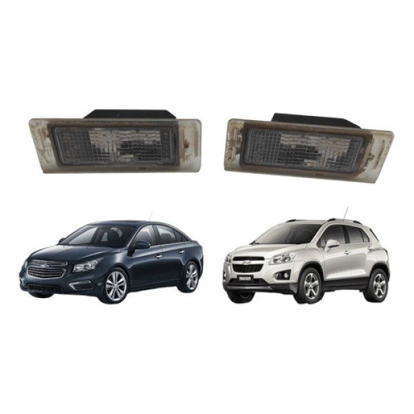 Luz Lanterna Placa Par Original Gm Cruze Tracker 2012 A 2017