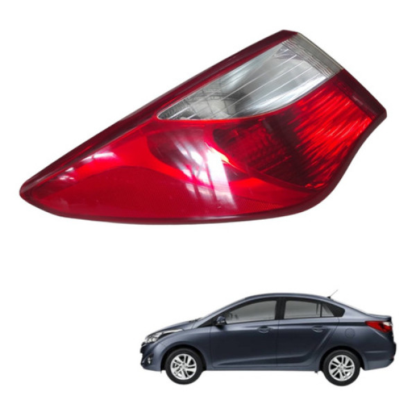 Lanterna Traseira Esquerda Hyundai Hb20 Sedan 2014 Esquerdo/motorista Vermelhs E Branca