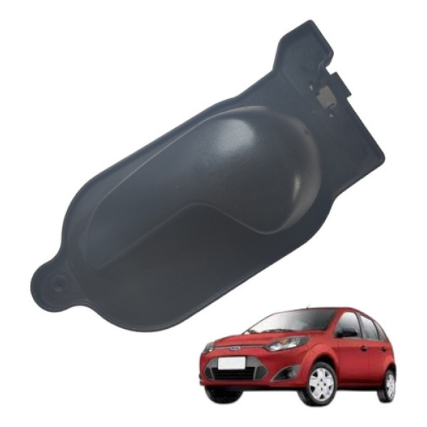 Maçaneta Interna Esquerdo Traseiro D Ford Fiesta 2003 A 2014 Preto Traseira