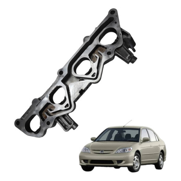 Frange Coletor Admissão Honda Civic 1.7 16v 2001 A 2006