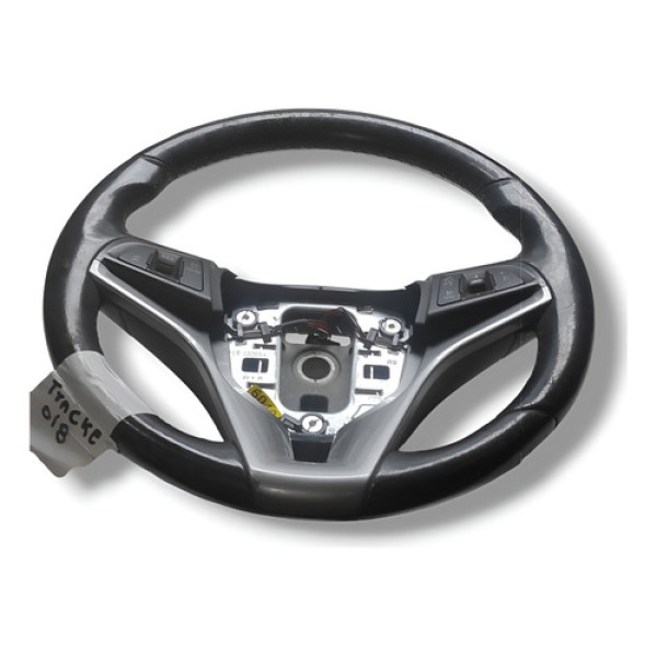 Volante Com Comando Gm 2018 Tracker Spin Cobalt Original Preto Com Prata
