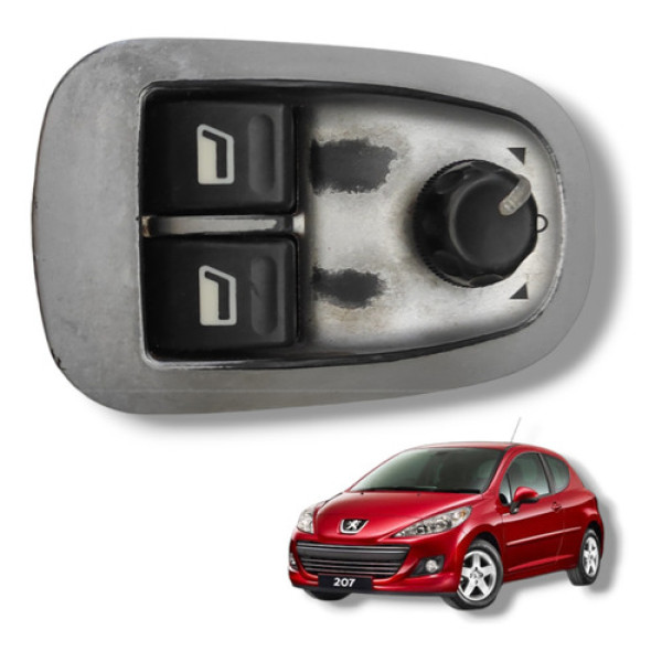 Botão Vidro Elétrico Dianteiro Peugeot 207 2010 2011  Valeo