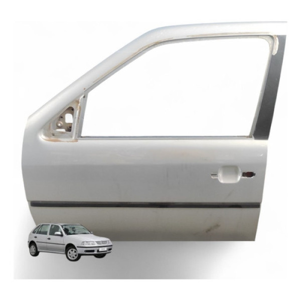 Porta Dianteira Esquerda Volkswagen Gol G3 2000 2001 Dianteira Esquerdo Cinza