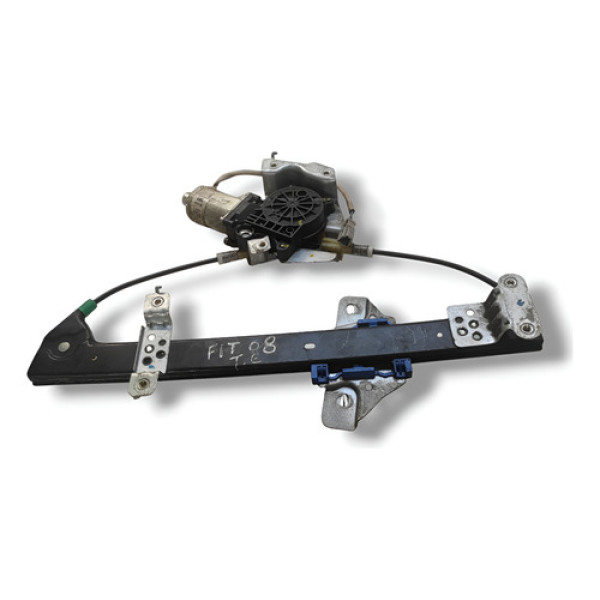 Maquina De Vidro Traseiro Esquerda Honda Fit 2004 2008 Origi Prata