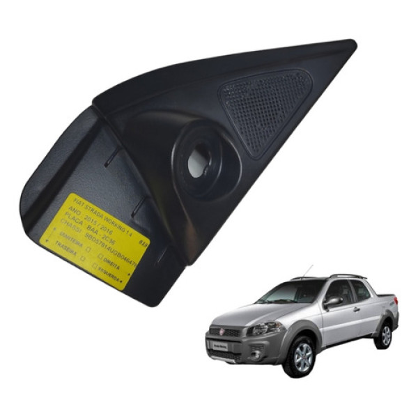 Moldura Retrovisor Interno Estrada Original Fiat Lado Direit Preto